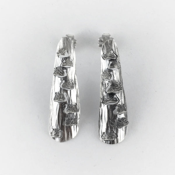 Fairy Shelf Earrings: Silver