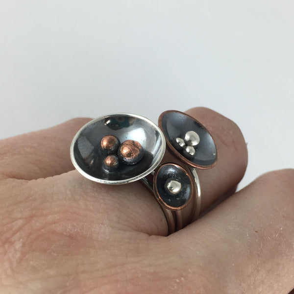 Copper Nest Ring: Medium