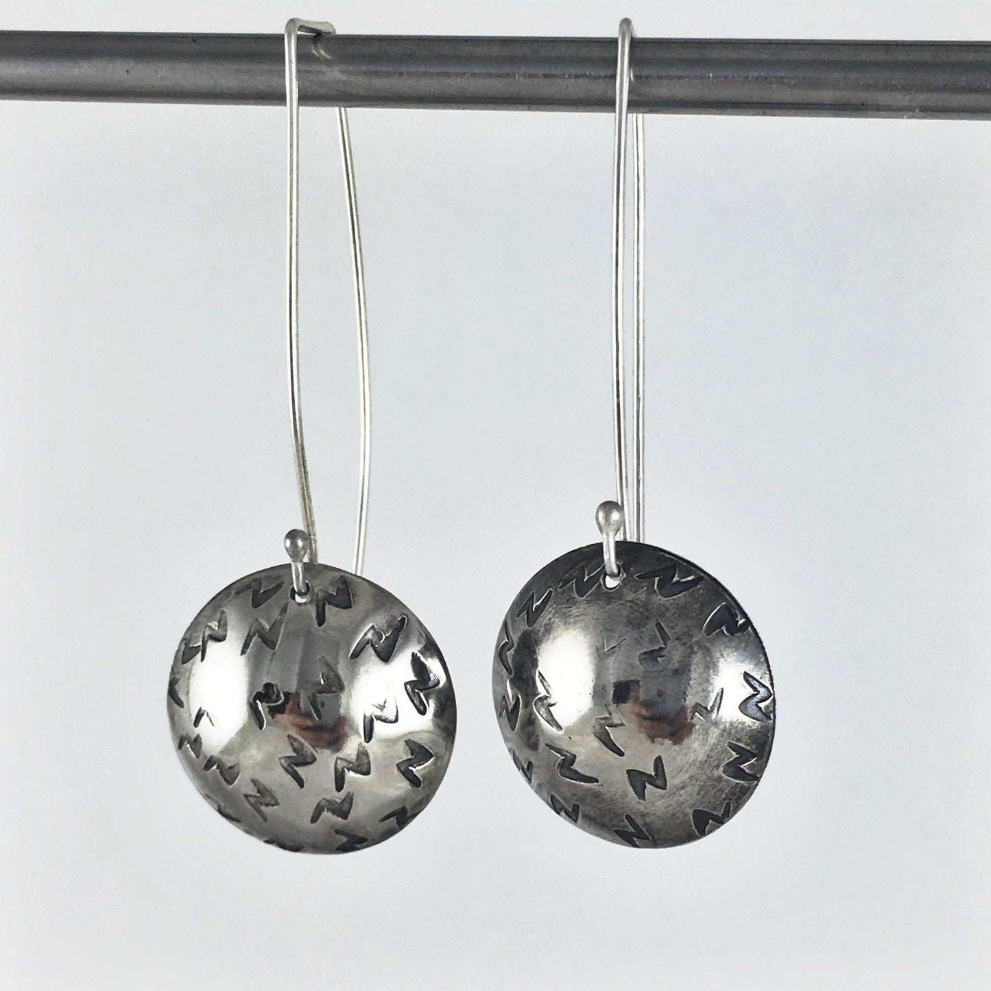 Silver Lightening Drop Earrings