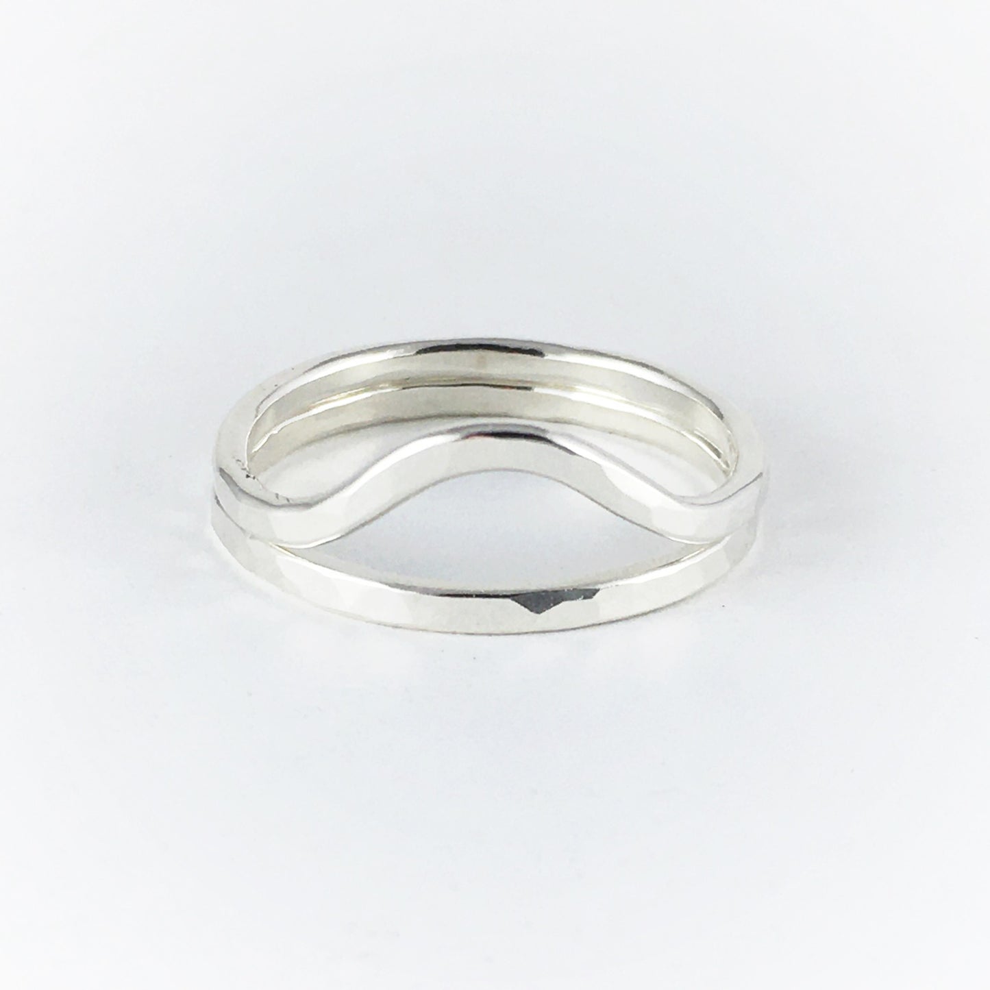 Stacking Wave Rings: Sterling