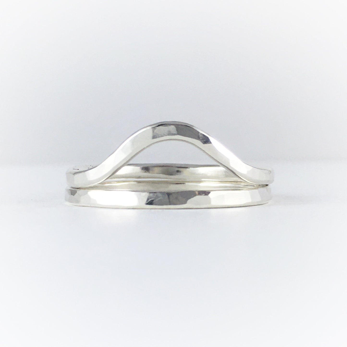 Stacking Wave Rings: Sterling