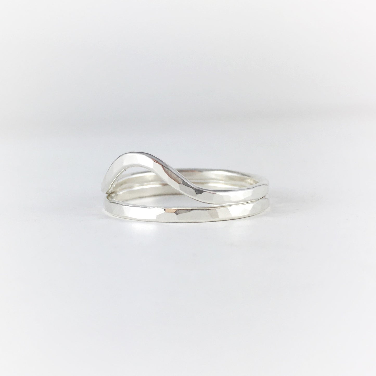 Stacking Wave Rings: Sterling