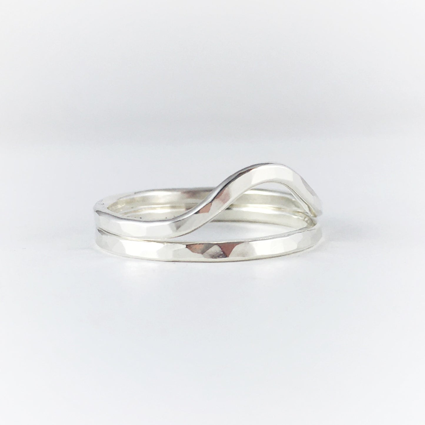 Stacking Wave Rings: Sterling