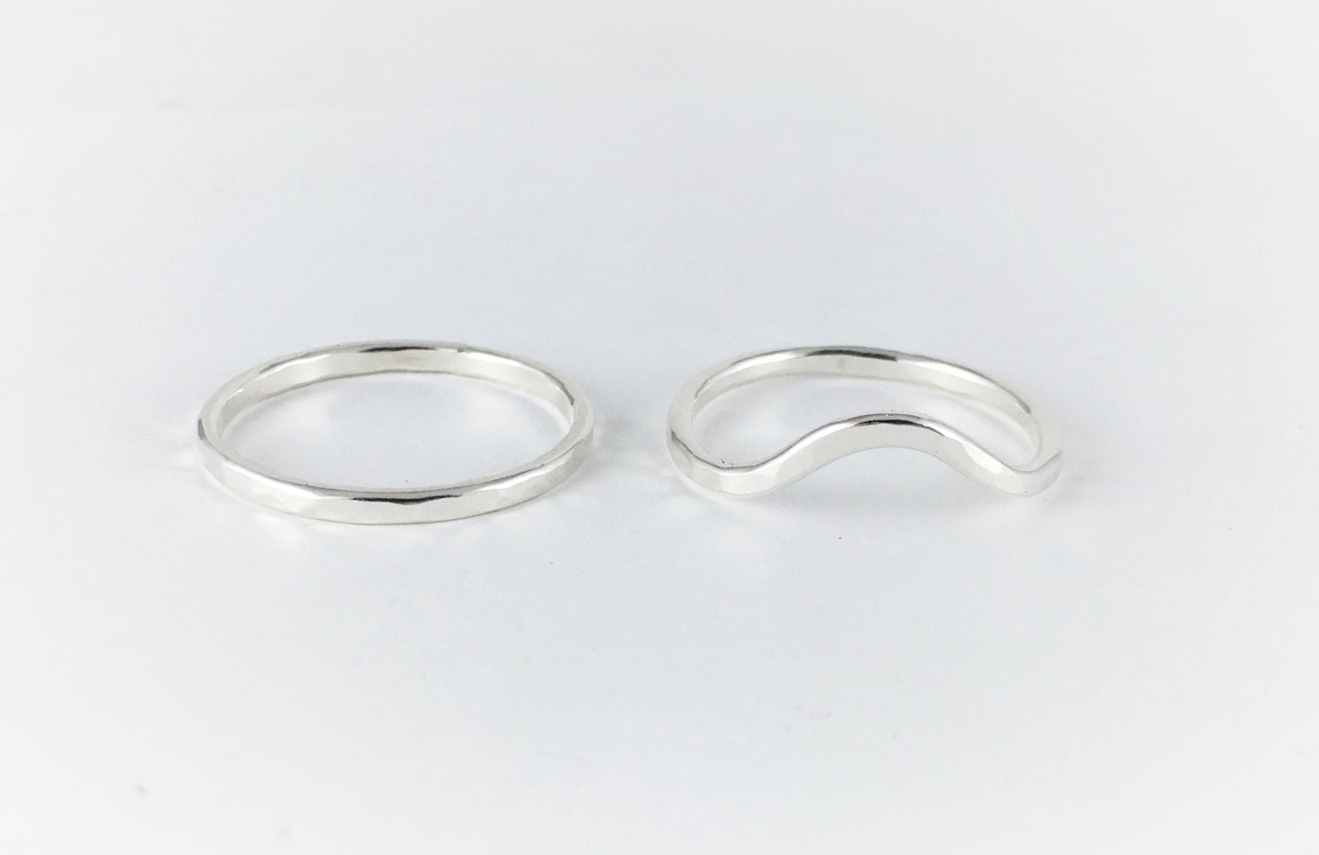 Stacking Wave Rings: Sterling