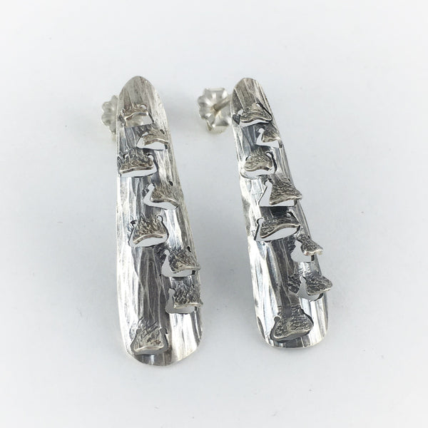 Fairy Shelf Earrings: Silver