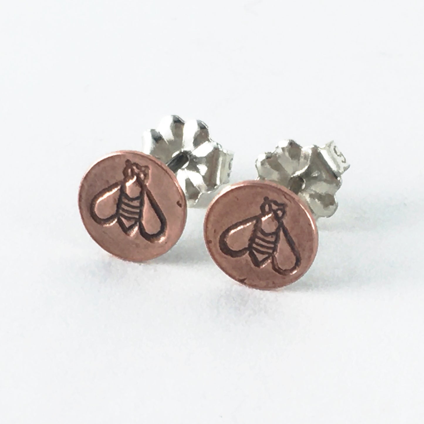 Copper Bee Studs