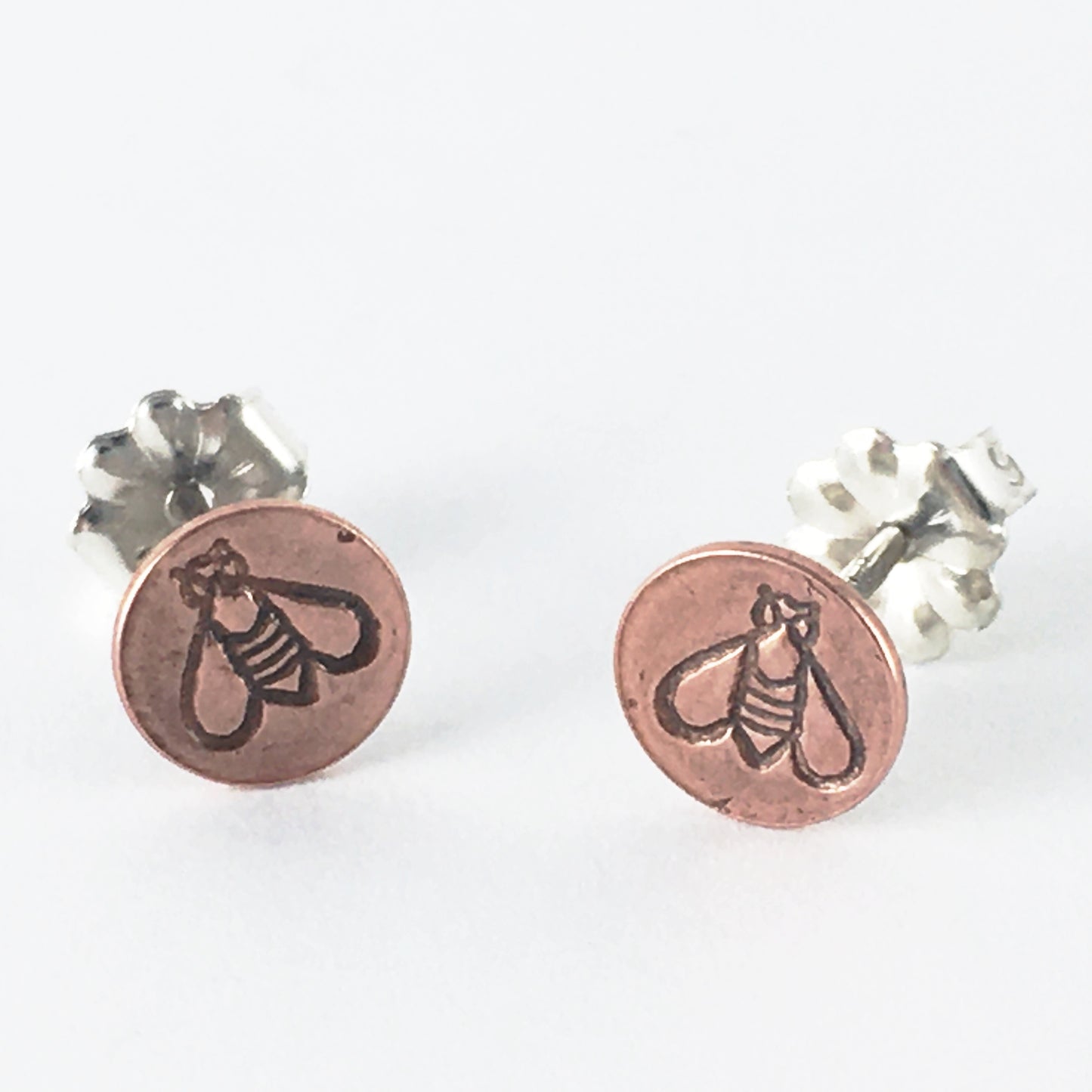 Copper Bee Studs