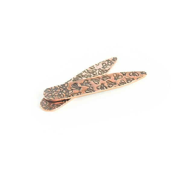 Copper Bee Collar Stays